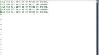 Manejo básico del editor de textos Vi GNU/Linux