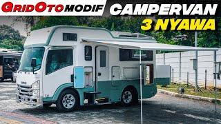 Isuzu ELF NLR 55 Euro 4 Campervan, Kabin Nyaman Serasa Rumah Berjalan 400 Jutaan | Modifikasi Mobil