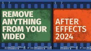 After Effects 2024 - How To Remove A Person Or Object From Your Video -  Content Aware Fill