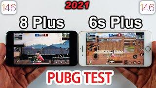 iPhone 6s Plus vs iPhone 8 Plus PUBG MOBILE TEST 2021 - IOS 14.6 PUBG TEST