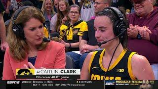 Caitlin Clark DROPS 44 POINTS In #3 Iowa Hawkeyes Win vs #8 Virginia Tech | Post Game Interview