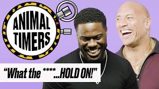 Animal Timers with Kevin Hart And Dwayne "The Rock" Johnson | LADbible