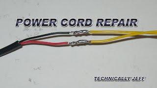 Repair Torn Ripped Power Cord