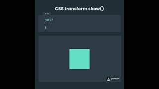 CSS transform skew