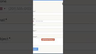 International Phone Field #formbuilder #tutorial