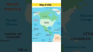 Map of USA | USA ka map | #usa #unitedstatesofamerica #map #shorts