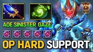 TRULY BECOME OP Hard Support Lich Aghs Scepter + Refresher Orb Build IMBA AoE Sinister Gaze DotA 2