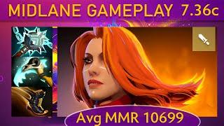  7.36c Lina |KDA - 43 KP - 65%| Mid Gameplay - Dota 2 Top MMR