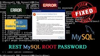 Reset your MySQL Password without Requiring Old Password