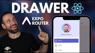 Expo Router Drawer Navigation with Custom Menu