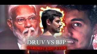 [ 4k ] Narendra Modi X Dhruv Rathee - Controversy Edit  | Dhruv Rathee Vs Bjp Attitude Song Edit