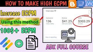 ADX ADS SETUP ON BLOGGER AND WORDPRESS | HIGH eCPM ADS UNIT FOR ADX | MCM ADS LIVE ON  SITE