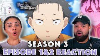 SUBARU IS IN MID SEASON FORM! Re:ZERO Season 3 Episode 1 And 2 REACTION