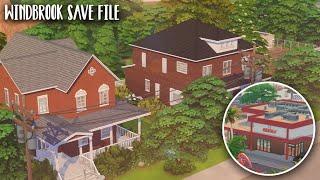 Super realistic save file  Windbrook 2.0...(Sims 4 Save File Overview)