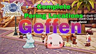 COMPLETE PORING LOCATION IN GEFFEN • PORING JOURNAL #ragnarokorigin #ragnarokoriginglobal