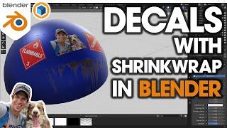 How to Add DECALS with the Blender Shrinkwrap Modifier