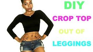 DIY: How to Turn Your Leggings into a Crop Top