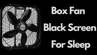 BEST FAN NOISE Holmes box fan BLACK SCREEN | SLEEP FAST