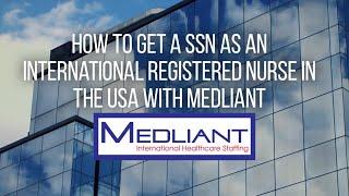 How To Get A SSN As An International Registered Nurse In The USA With Medliant