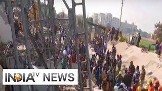 Three-storey building collapses in Mohali