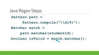 Basic Regular Expressions 7 - Java: Pattern, Matcher Classes