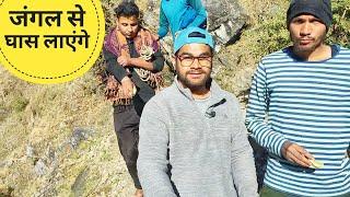 पहाड़ों में महिलाओं के काम-काज || Pahadi village life || Akki ke vlogs