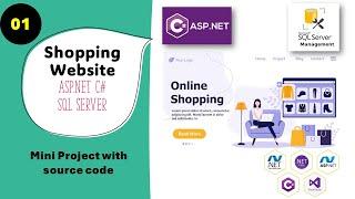 01 Mini Project | Online Shopping Website | ASP.NET C# |SQL SERVER | CODERBABA |In Hindi