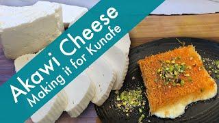 Akawi Cheese--Warm & Stretchy. Make it at home for pizza, salads & desserts!