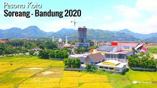 Drone View Kota Soreang Bandung Jawa Barat 2020, Kota Kecil namun Cantik