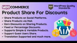 WooCommerce Product Share For Discounts | Share to Earn By devdiggers