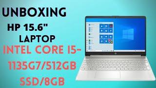 UNBOXING || HP 15.6" Laptop - Natural Silver Intel Core i5-1135G7/512GB SSD/8GB RAM/Windows 10 ||