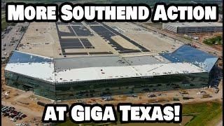 MORE SOUTHEND ACTION AT GIGA TEXAS! - Tesla Gigafactory Austin 4K  Day 5/31/24 -Tesla Terafactory TX