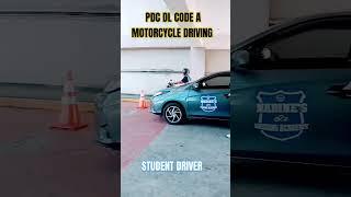 PRACTICAL DRIVING COURSE DL CODE A - MOTORCYCLE #youtubeshorts #drivinglessons #begginers