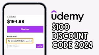 How to Get Udemy Promo Code 2024 | Udemy Discount Code
