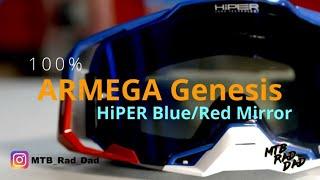 100% Armega Motocross / MTB Goggles With HiPER Mirrored Lens Review