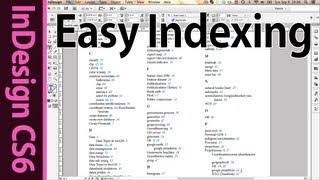 InDesign cs6 Indexing - Tutorial on how to create an Index for your Book!