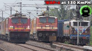 RED Hot WAP-4 Monster with LHB at 130 KMPH | PATNA SF + SILCHAR SF + GOLCONDA Etc. | Indian Railways