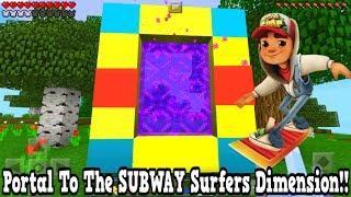 Minecraft Pe - Portal To The Subway Surfers Dimension - Mcpe Portal To The Subway Surfers!!!