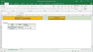 How to Use RIGHT Function in Excel