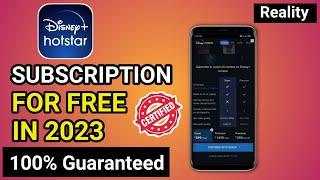 How to get free Hotstar subscription 2023 l Hotstar free subscription l Hotstar subscription free