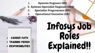 ALL ROLES IN INFOSYS | Career Growth | Salary Package | Infosys Updates | SE, SES, PP, OE details |