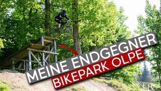 Bikepark Olpe 2022 | Meine Endgegner 3m Drop & 7m Gap | Erste Abfahrt geht schief | Neue Flow-Line