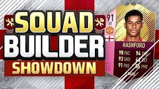 FIFA 18 SQUAD BUILDER SHOWDOWN!! - 91 FUTTIES RASHFORD! vs ANDROS