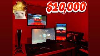 MY INSANE $10,000 SETUP TOUR ( and room tour) #setup #gaming #valorant #fortnite #setuptour