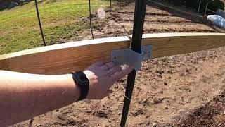 Easy T-Post Garden Fence