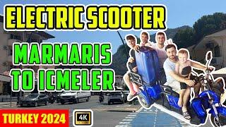 Marmaris to Icmeler on an Electric Scooter with Dad Loves Food - Live Footage