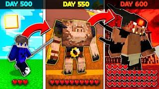 I Survived 500 Days as a SHAPESHIFTER in Minecraft