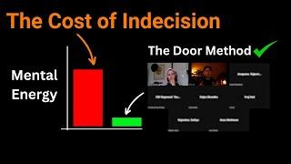 Making decisions is exhausting - Here's a mental framework to help you commit