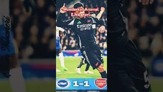 Moment Goal wonderkid Arsenal.#arsenal #sepakbola #ligainggris  #brighton #football #shortvideo #fyp