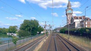  4K  Paris-Est - Strasbourg cab ride [06.2023] « Ligne 1 » Führerstandsmitfahrt